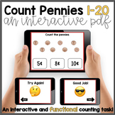Counting Pennies - Interactive PDF Task Cards