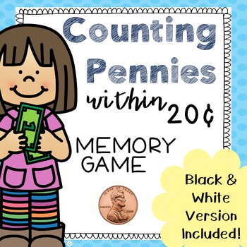 Preview of Counting Pennies Memory Game