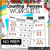 Counting Pennies Worksheets
