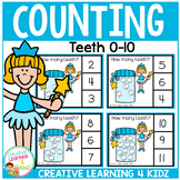 Counting Picture Clip Cards 0-10: Dental Health Tooth Fairy
