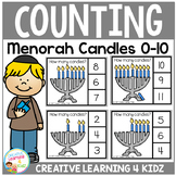 Counting Picture Clip Cards 0-10: Menorah Candles