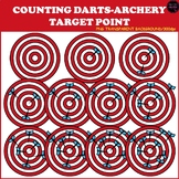 Counting Pictures (0-10): Darts-Archery Target Point ClipArt