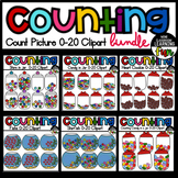 Counting Pictures 0-20 Clipart BUNDLE