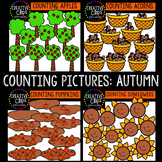 Counting Pictures: Autumn Clipart {Creative Clips Clipart}