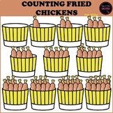 Counting Pictures: Fried Chickens ClipArt