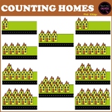 Counting Pictures: Homes ClipArt