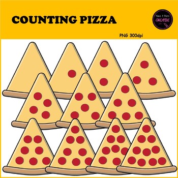 Preview of Counting Pictures: Pizza ClipArt