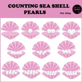 Counting Pictures: Sea Shell Pearls ClipArt