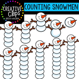 Counting Pictures: Snowmen {Creative Clips Clipart}