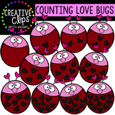 Counting Pictures: Valentine Love Bugs {Creative Clips Clipart}