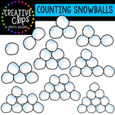 Counting Pictures: Winter Snowballs {Creative Clips Clipart}