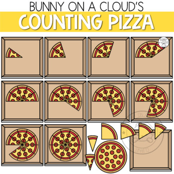 medium size pizza slices clipart