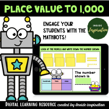 Preview of Counting Place Value Blocks to 1000 Google Slides Second Grade Math