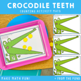 Counting Play Dough Mats - Crocodile Teeth