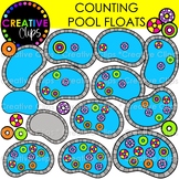 Counting Pool Float Clipart: Summer Counting and Math Clipart