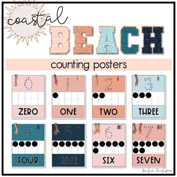 Preview of Counting Posters >> Coastal Beach Collection