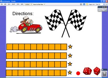 Preview of Counting Practice Game Using Common Core Standards for Promethean