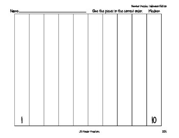 Counting Practice Puzzles Halloween by JG Kinder Kreations | TPT