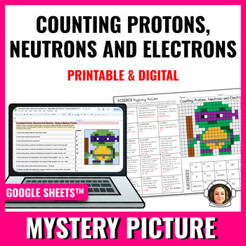 Preview of Counting Protons, Neutrons and Electrons: Science Mystery Picture