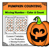 Kindergarten Math Pattern Recognition - Counting Pumpkins 