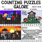 Counting Puzzles to 120: Skip Counting, 1-120, Number Words