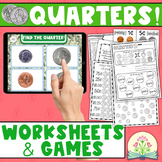 Counting Quarters Digital Games & Printable Counting Coin 
