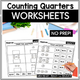 Counting Quarters Worksheets | Money Counting | U.S. Coins