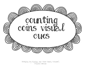 Coin Values Visual Cue (FREEBIE) by Autism The Teen Years