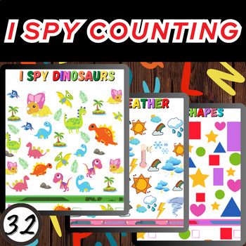 Preview of Counting Quest: I SPY Adventures Worksheet Pack