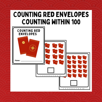 Preview of Counting Red Envelopes Book | Chinese New Year (count within 100) | 1st math
