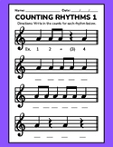 Counting Rhythms- Easy Rhythm Counting Activities Using Ei