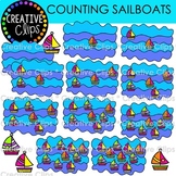 Counting Sailboats Clipart {Summer and Transportation Coun