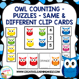 Counting Same and Different Puzzles Owls