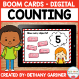 Counting School Supplies - Boom Cards - Distance Learning