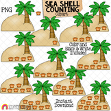 Counting Sea Shells on a Island ClipArt - Summer SeaShell 