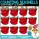 Counting Seashells Summer Math Clip Art Commercial Use