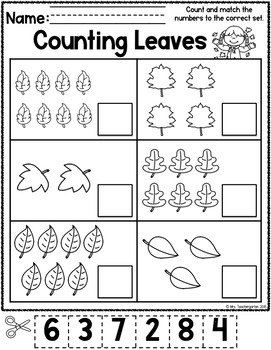 Counting Sets (Numbers 1-10) ~ Fall themed by Mrs Teachergarten | TpT