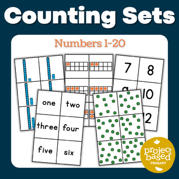 Preview of Counting Sets Quantity Match Numbers 1-20