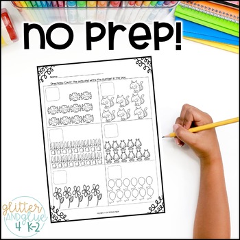 Counting Sets to 20 Worksheets by Glitter and Glue 4 K-2 | TpT
