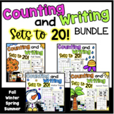 Counting Sets & Writing Numbers to 20 Worksheets, Assessme