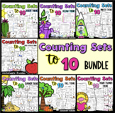 Counting Sets to 10 Kindergarten or Preschool 50% Off