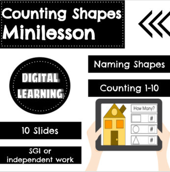 Preview of Counting Shapes Virtual Activity