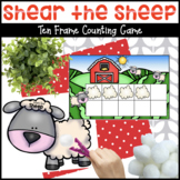 Farm Ten Frame Game Shear the Sheep
