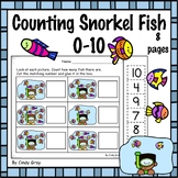 Counting Snorkel Fish 0-10 ~ Cut and Paste