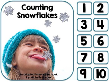 Snowflake Counting 1-10 Interactive Hole Punch Counting Books