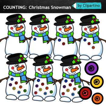 Counting Snowman Clipart By Clipartino Teachers Pay Teachers