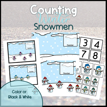 Preview of Counting Snowmen| One to One Correspondence| Base Ten