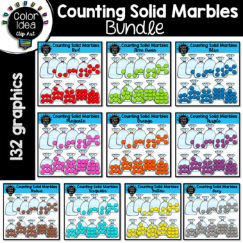 Preview of Counting Solid Marbles Bundle