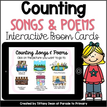 Preview of Counting Songs and Poems - Interactive - Distance Learning