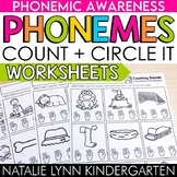 Counting Sounds in Words Worksheets Phonemic Awareness Phonemes